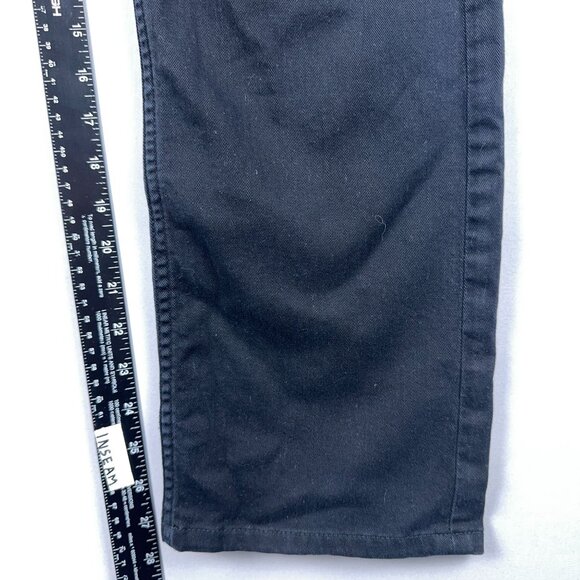 Hudson Slim Straight Leg Jeans Women's Size 32 Mid Rise Dark Wash Black - Picture 9 of 12